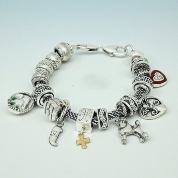 Brighton Add-a-Charm Bracelet with 12 charms 8" Length - Picture 15 of 15